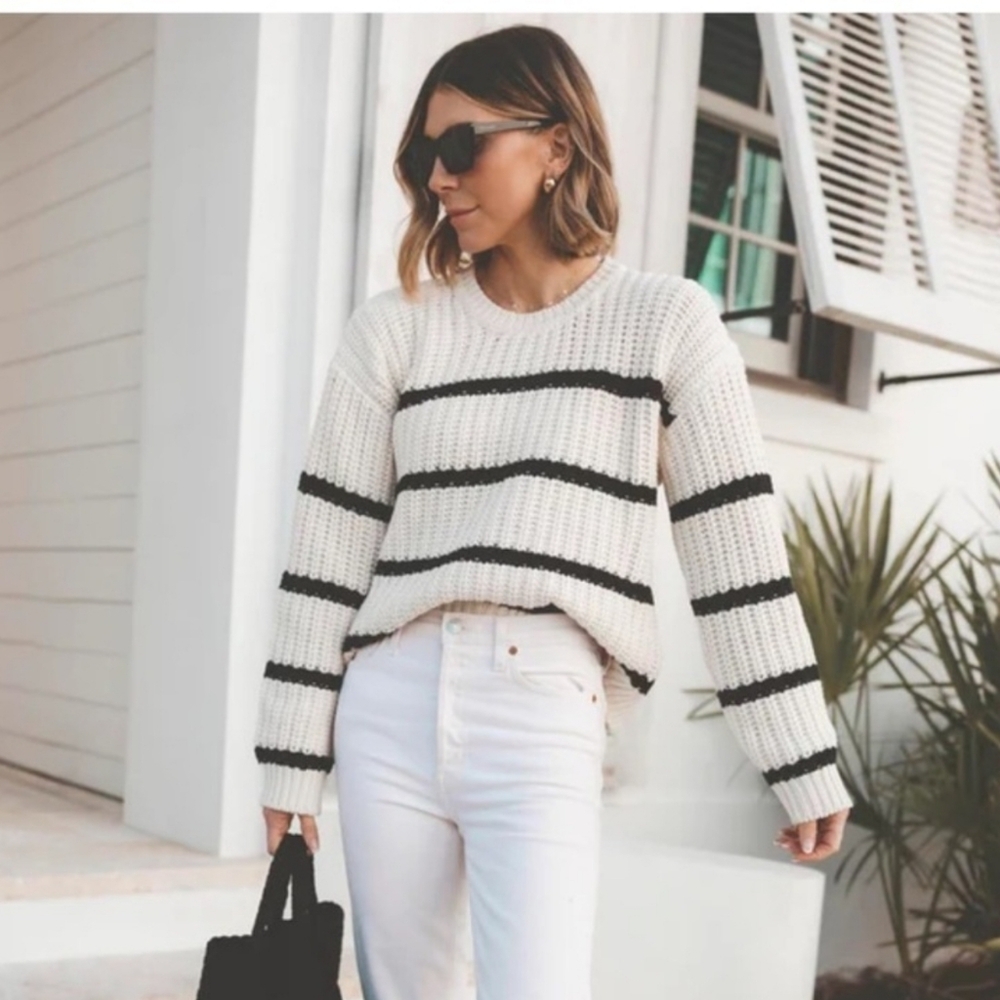 Splendid x @Cellajaneblog Stripe Sweater